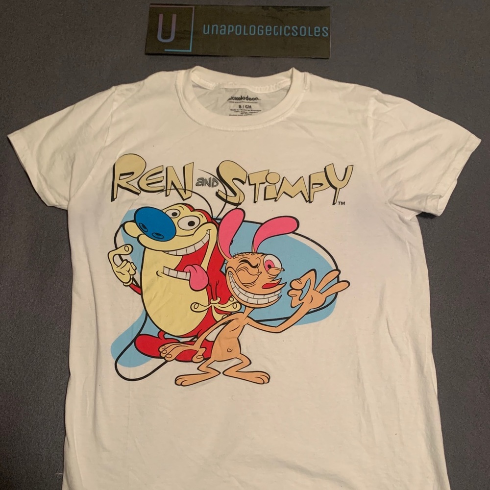 Pre-owned ren and stimpy graphic t-shirt